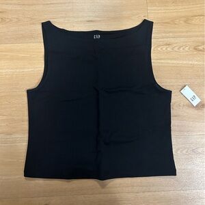 CloseKnit Jersey Boatneck Crop Tank Top